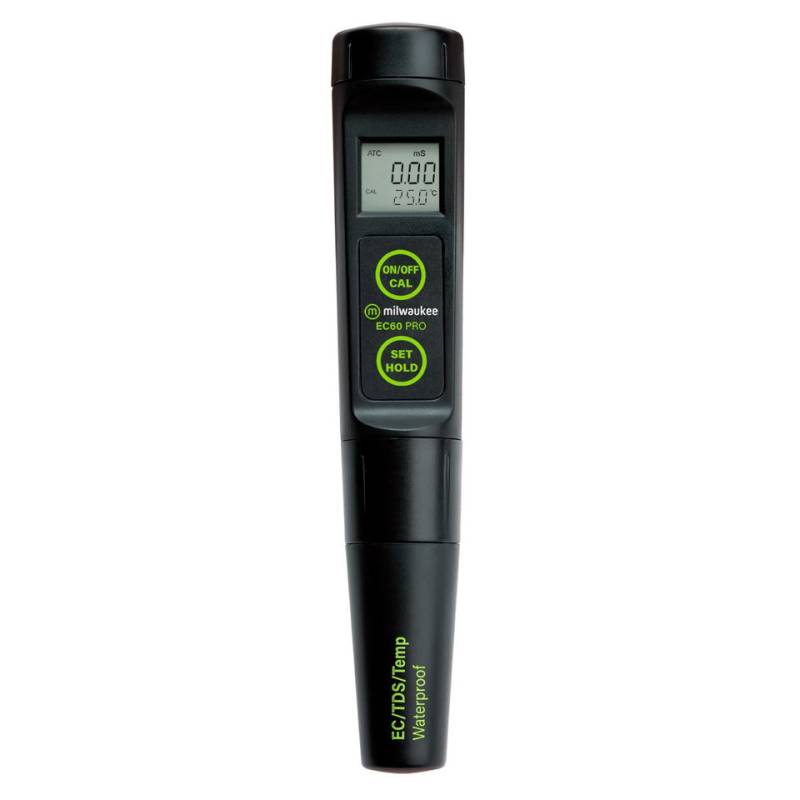 Medidor de EC/TDS/TEMP de Bolsillo con Electrodos Recambiado. Modelo EC60. Marca: MILWAUKEE