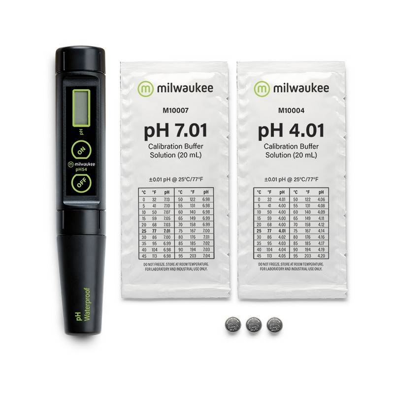 Medidor de PH 0,01/TEMPERATURA de Bolsillo con Electrodo Recambiable. Modelo PH54. Marca MILWAUKEE