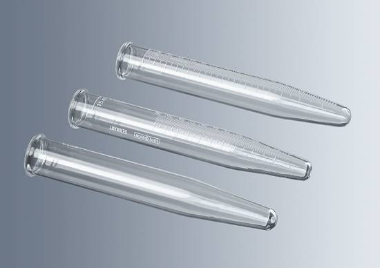 Tubo de Centrífuga de Vidrio, Graduado de 15 ml. Modelo SUP3910022. Marca MARIENFELD