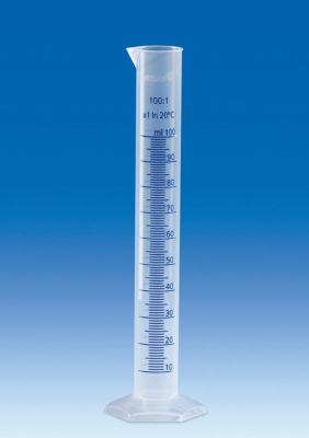 Probeta Plástica PP Graduada en Relieve Alta Transparencia 500 Ml PP. Marca: VITLAB                          