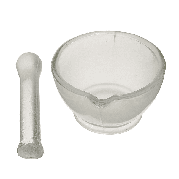 Mortero De Vidrio C/ Pilon. Modelo EVG1383. Marca: EVERGLASS