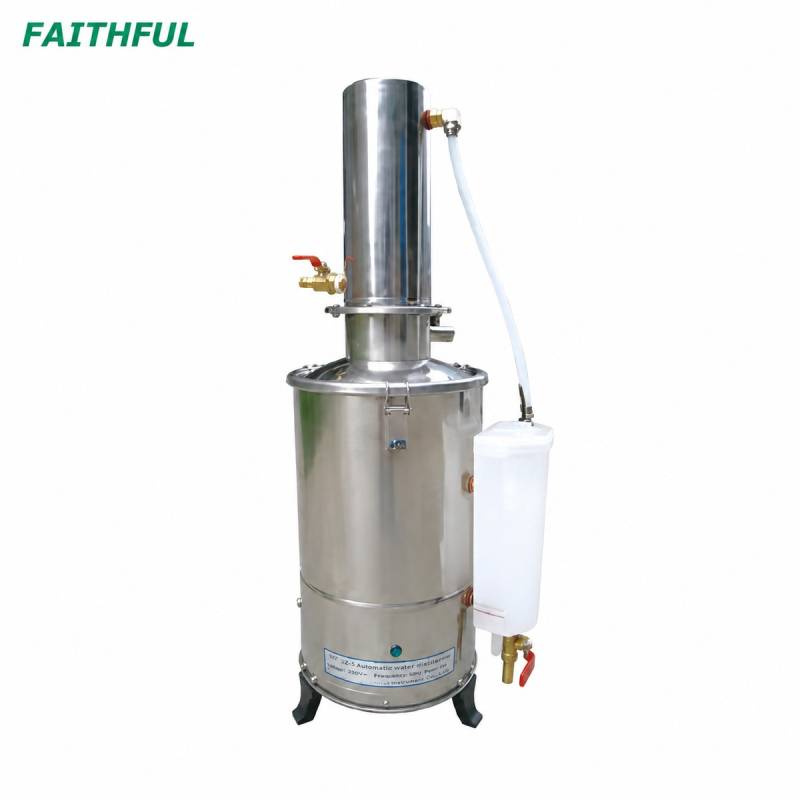 Destilador de Agua Eléctrico de Acero Inoxidable de 5 Lts y 10 Lts. Modelo DZ.  Marca: FAITHFUL