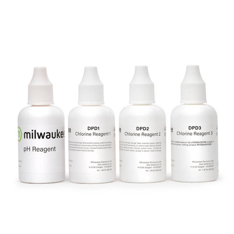 Reactivo Líquido de Cloro Libre y Total y pH PARA MI411 - MI511-100 . Marca: MILWAUKEE