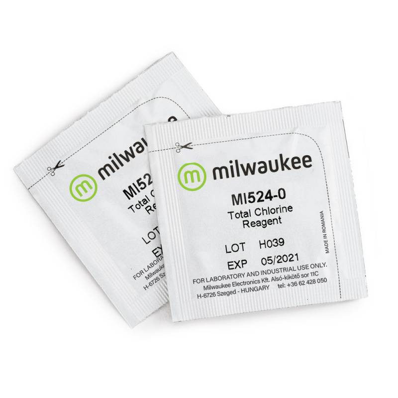 Reactivo en Polvo para Fotómetro de Cloro Total. MI524-100. Marca: MILWAUKEE
