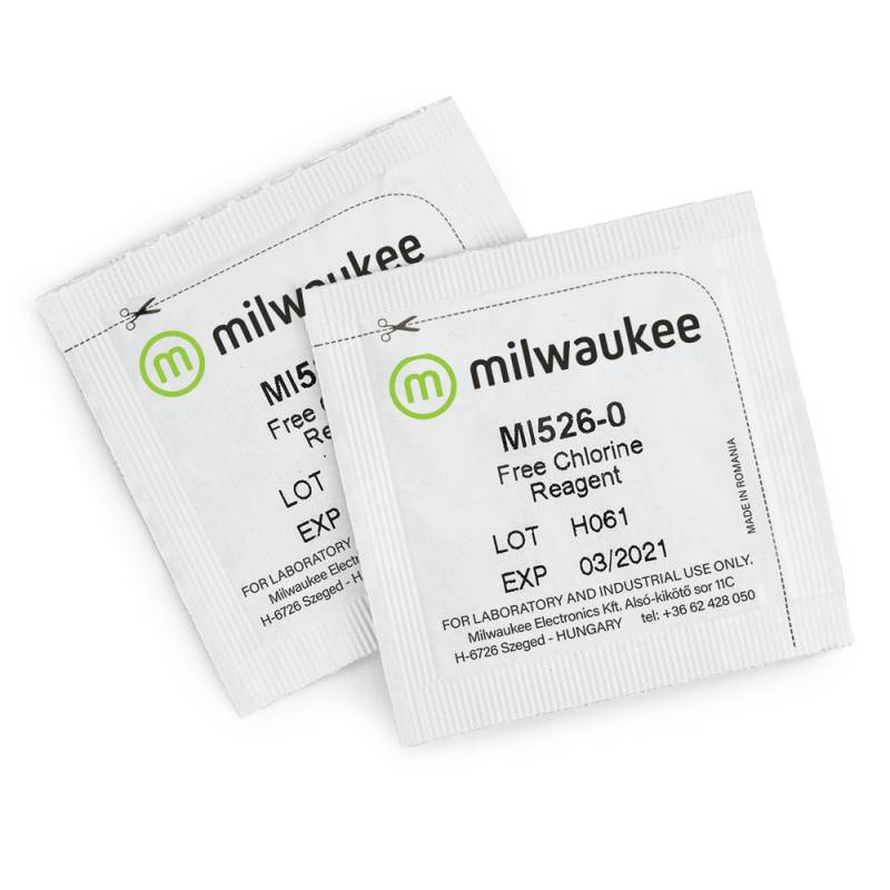 Reactivo Cloro Libre para MW10 X 100 Det. Modelo MI526. Marca: MILWAUKEE