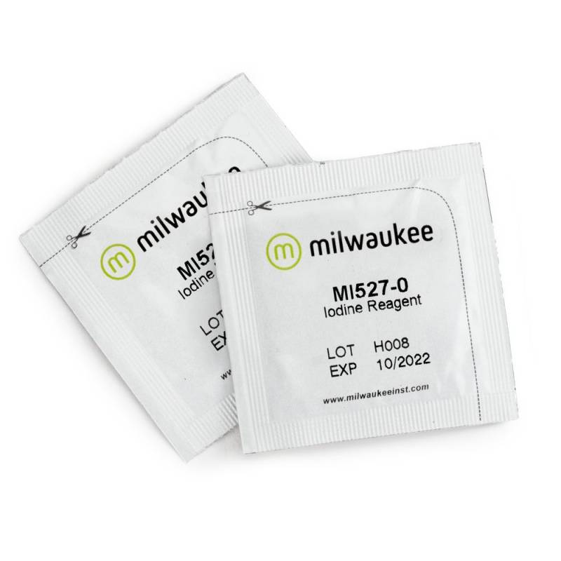 Reactivo de Polvo de Iodo X 25 Unid. MI527-25 para MW13. Marca: MILWAUKEE