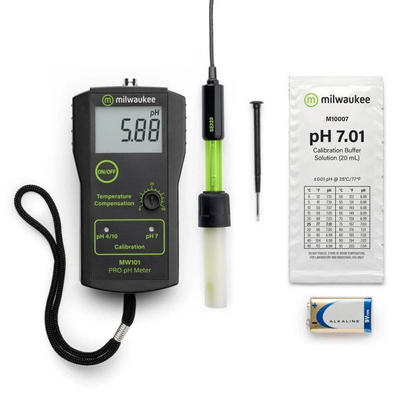 Medidor Portátil pH  Res 0.01. Modelo MW101. Marca: MILWAUKEE