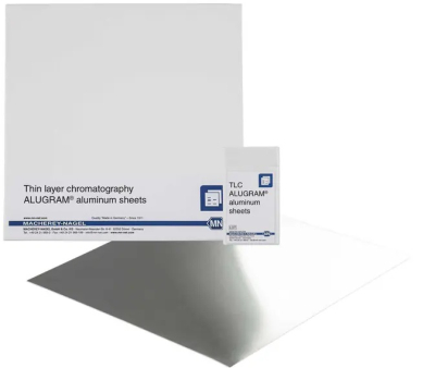 Láminas de Aluminio TLC, Capa de Gel de Sílice, ALUGRAM Xtra SIL G UV254, 20x20 Cm. Marca: MACHEREY NAGEL
