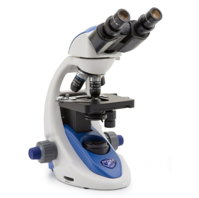 Microscopio Binocular con Objetivos Planos Acromáticos e Inmersión en agua o aceite. Modelo B-192. Marca: OPTIKA