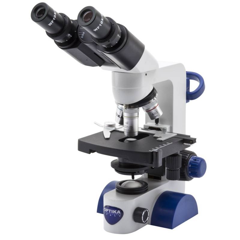 Microscopio Binocular 1000x con Batería Recargable. Modelo B-69. Marca: OPTIKA