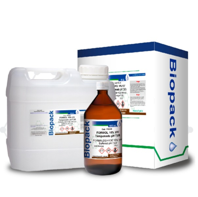 Formol 10% V/V (Tamponado pH 7,00). Marca BIOPACK