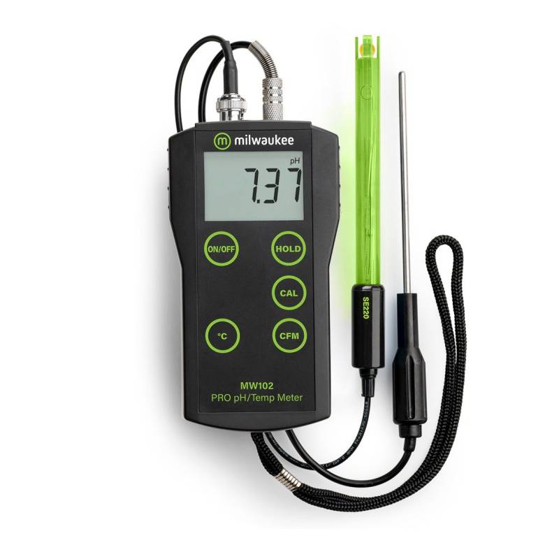 Medidor Portátil para  PH y TEMP. Modelo MW102. Marca: MILWAUKEE
