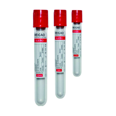 Tubo de Suero con Acelerador 13x100mm x 5ml Rojo x 100 unidades WEIGAO