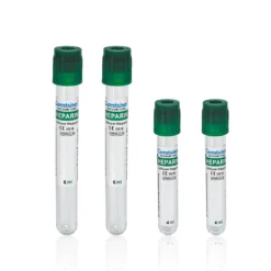 Tubo Carestainer "Vacio" PET 13x75 Con Heparina s/gel - c/gel 3 ml x 100 unid. (tapa verde)