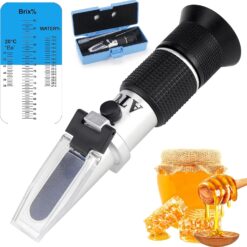 Refractometro de Mano 58-90g. Brix + ATC (para miel)  BIOKAN