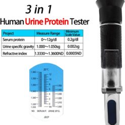 Refractómetro Digital, Probador de proteínas de orina Humana, refractómetro medidor 0-12G / DL proteína sérica 1.000-1.050sg Biokan